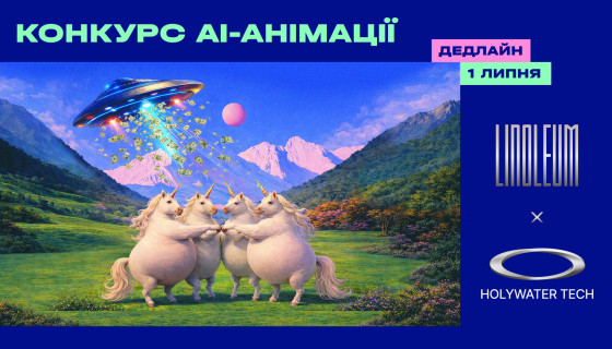 Фестиваль анімації LINOLEUM та HOLYWATER TECH оголосили конкурс AI-анімаційних фільмів